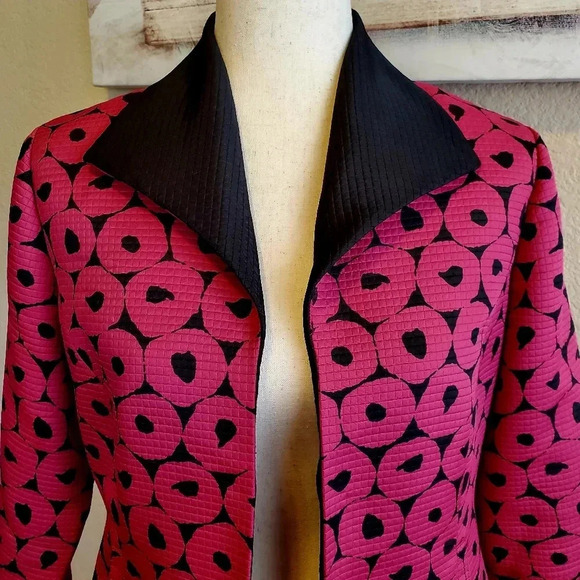 SCOTT TAYLOR | Petite Pink Open Jacket/Shawl sz PM - Picture 2 of 6